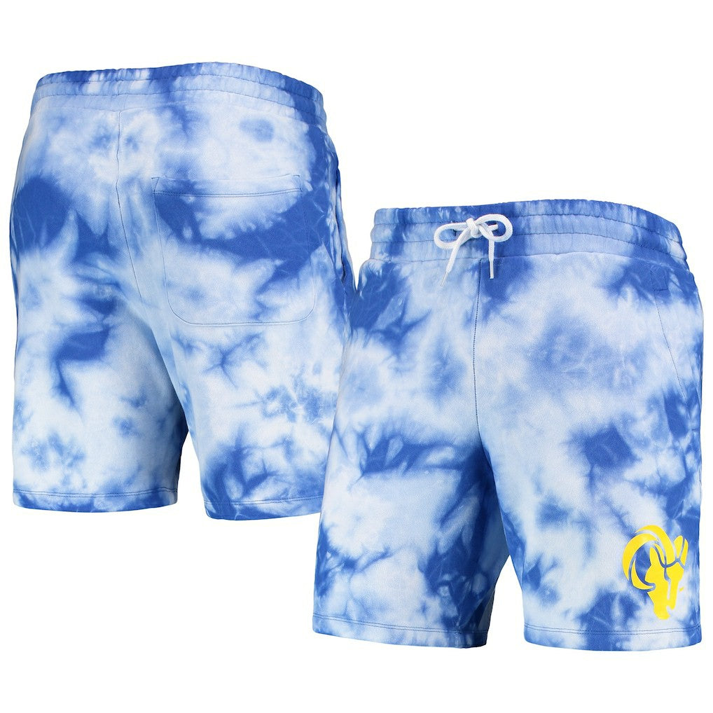 Los Angeles Rams New Era Tie-Dye Shorts Royal | NFL