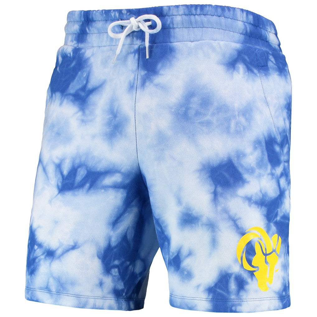 Los Angeles Rams New Era Tie-Dye Shorts Royal | NFL
