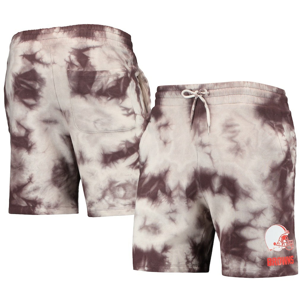 Cleveland Browns New Era Tie-Dye Shorts Brown | NFL
