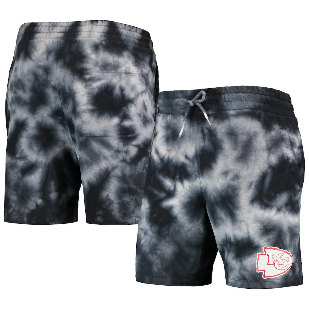 Kansas City Chiefs New Era Tie-Dye Shorts Black | NFL