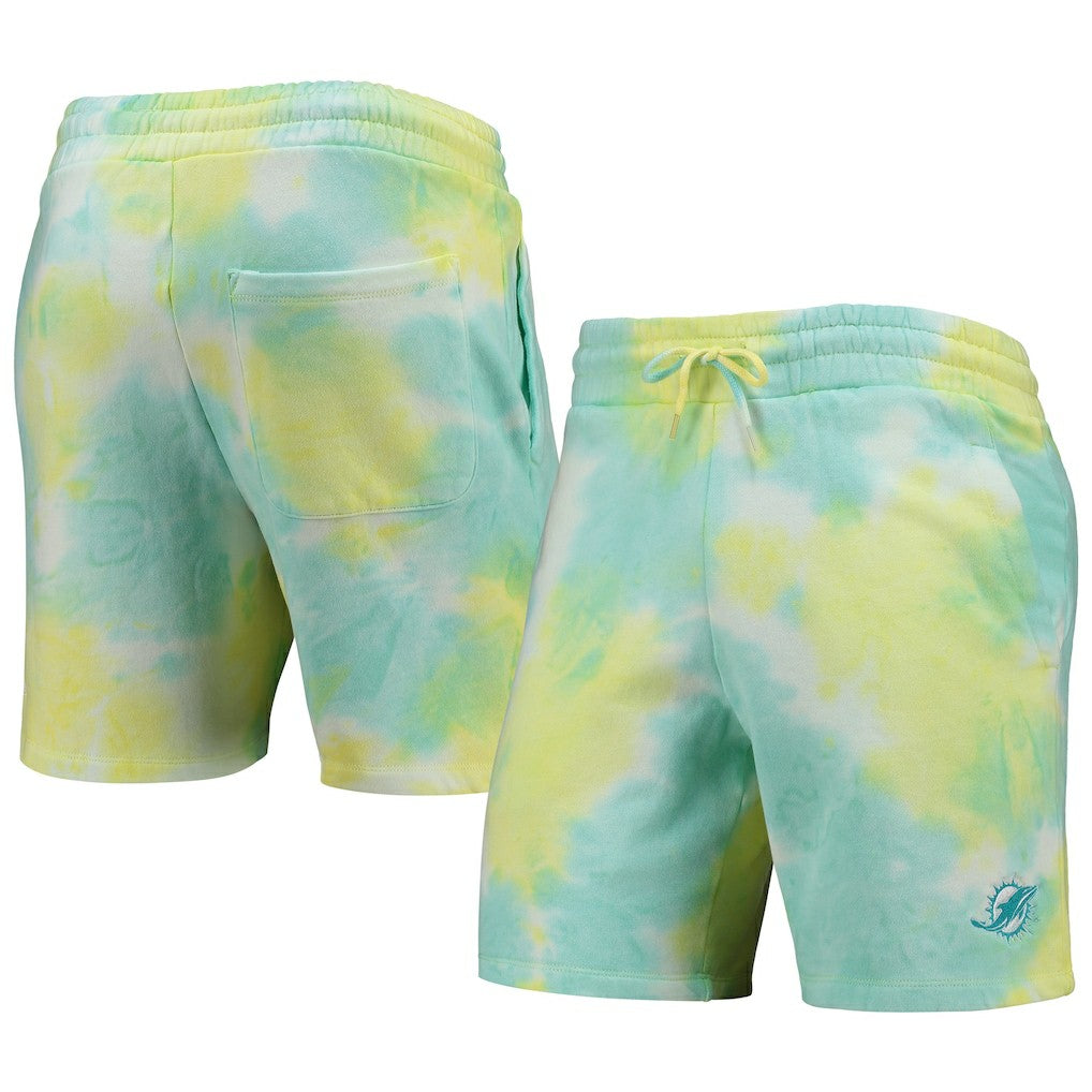 Miami Dolphins New Era Tie-Dye Shorts White | NFL
