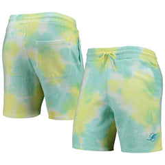 Miami Dolphins New Era Tie-Dye Shorts White | NFL