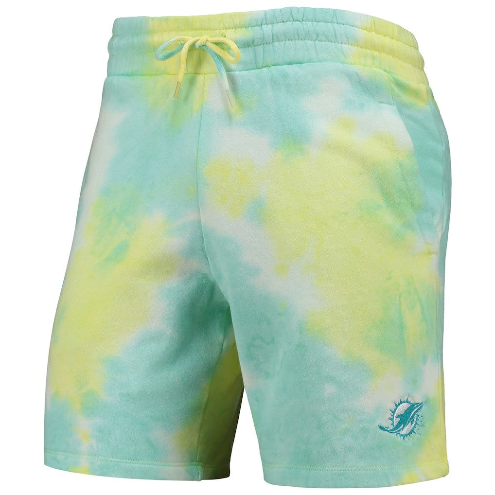 Miami Dolphins New Era Tie-Dye Shorts White | NFL
