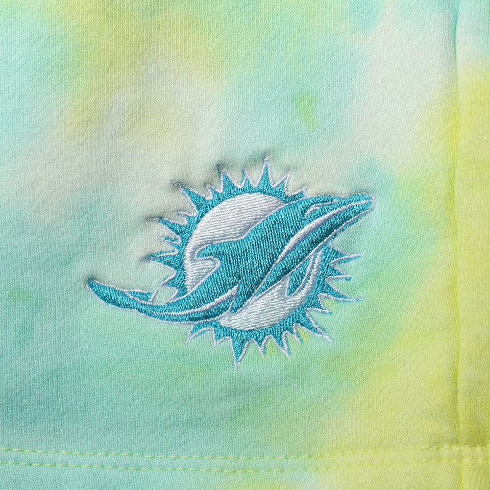 Miami Dolphins New Era Tie-Dye Shorts White | NFL