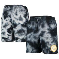 Pittsburgh Steelers New Era Tie-Dye Shorts Black | NFL