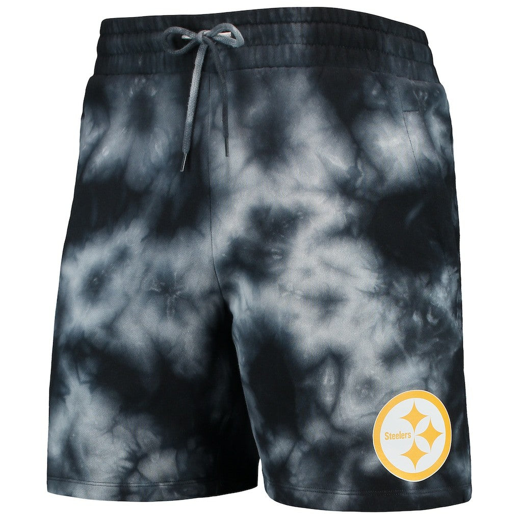 Pittsburgh Steelers New Era Tie-Dye Shorts Black | NFL