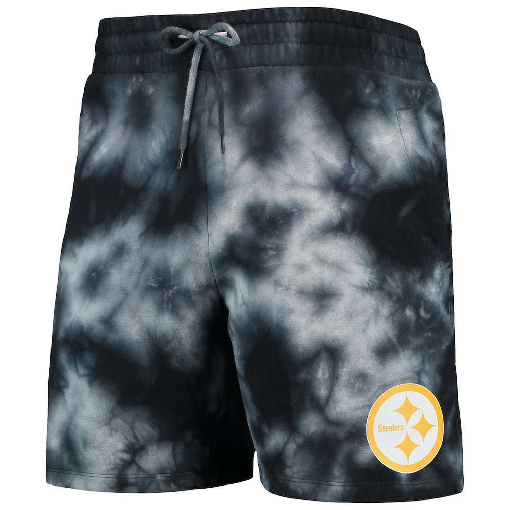 Pittsburgh Steelers New Era Tie-Dye Shorts Black | NFL