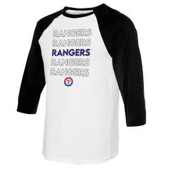 Texas Rangers Tiny Turnip Women's Stacked 3/4-Sleeve Raglan T-Shirt - MLB