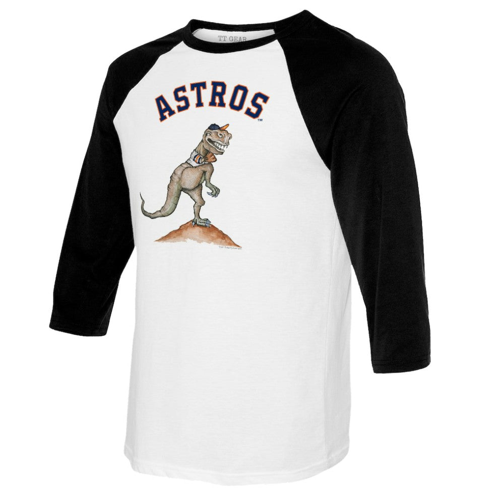 Houston Astros Tiny Turnip Women's TT Rex 3/4-Sleeve Raglan T-Shirt - MLB