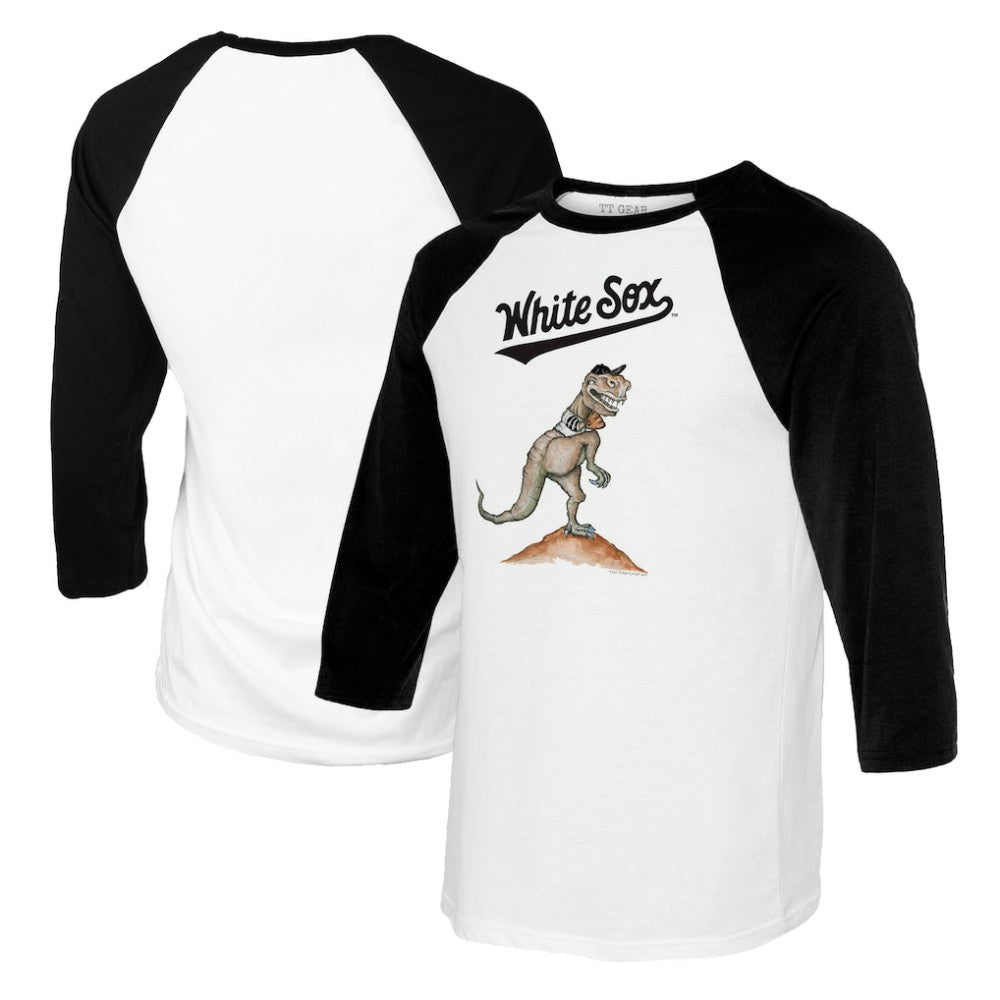 Chicago White Sox Tiny Turnip Youth TT Rex Raglan 3/4 Sleeve T-Shirt - MLB