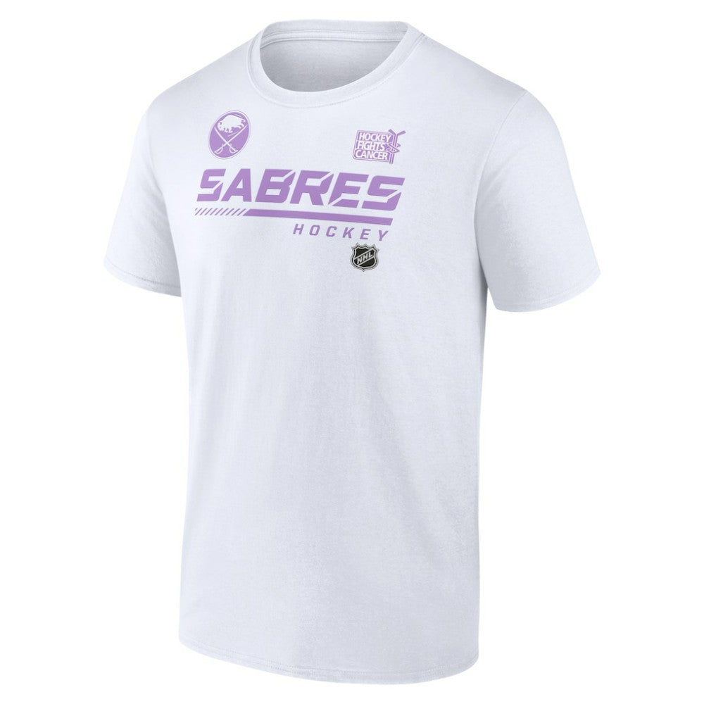 Buffalo Sabres NHL Hockey Fights Cancer T-Shirt - White - NHL