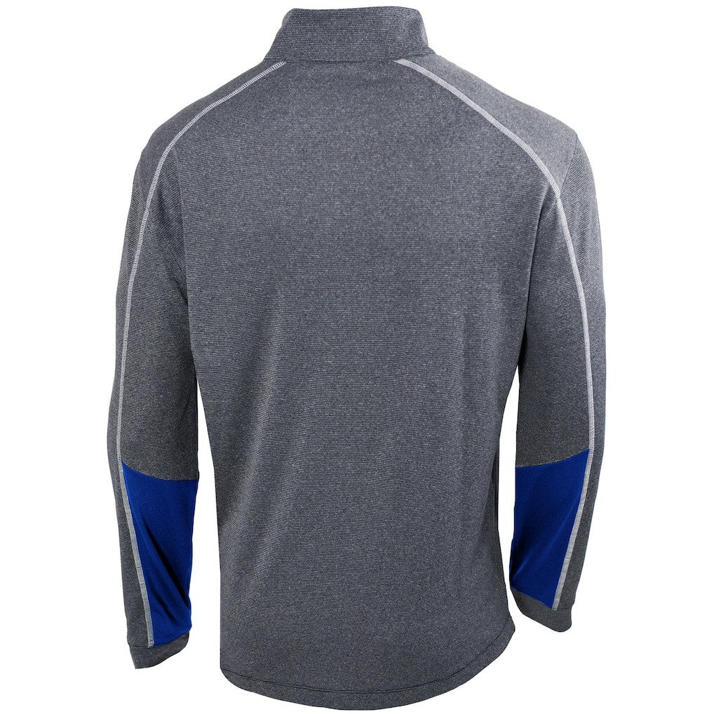 Detroit Pistons Omni-Wick Shotgun 2.0 Quarter-Zip Pullover Top Heathered Gray/Blue - NBA