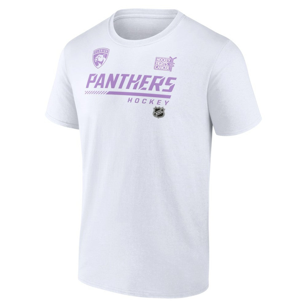 Florida Panthers NHL Hockey Fights Cancer T-Shirt - White - NHL