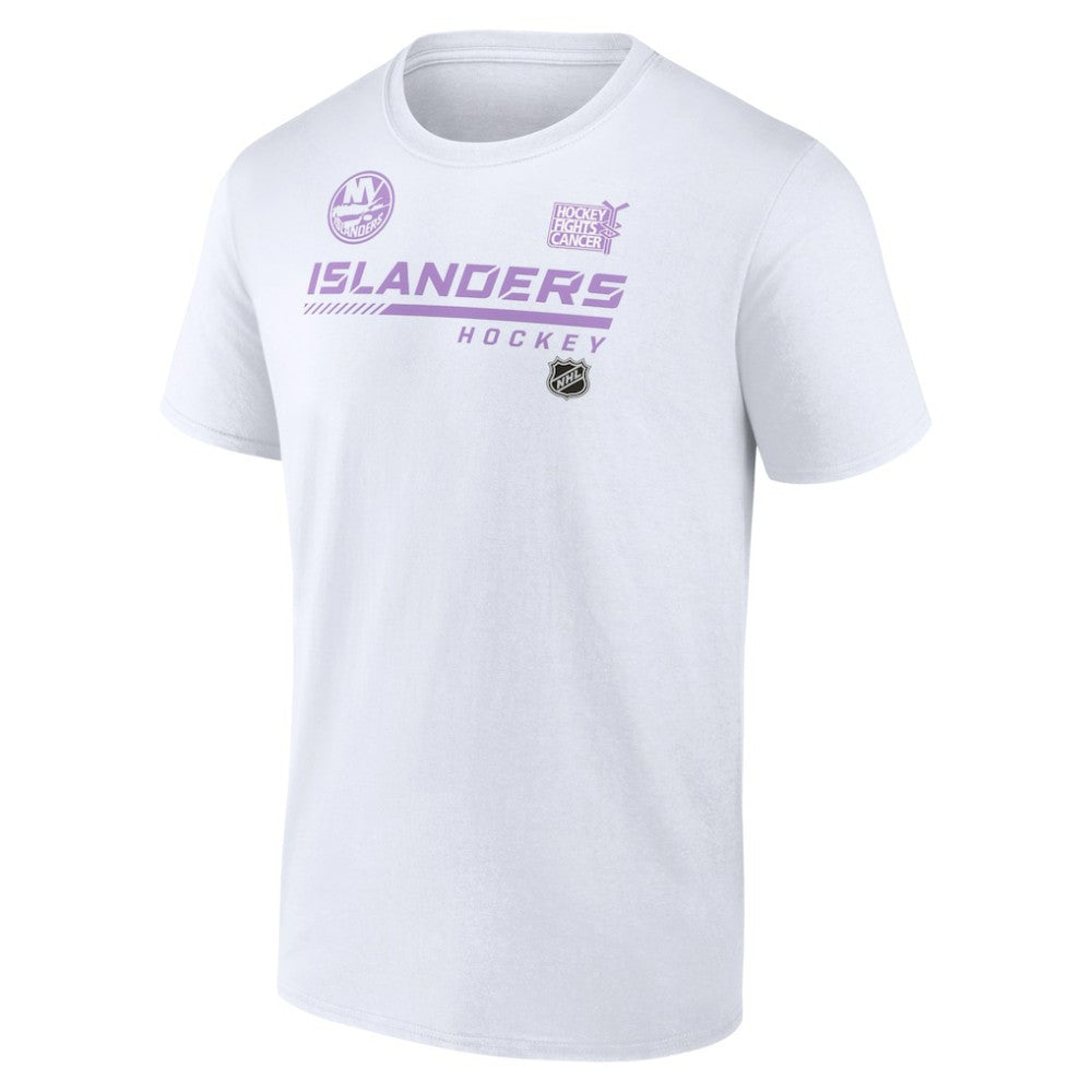 New York Islanders NHL Hockey Fights Cancer T-Shirt - White - NHL