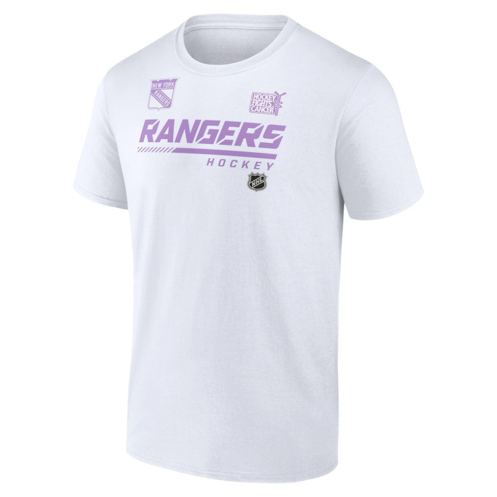 New York Rangers NHL Hockey Fights Cancer T-Shirt - White - NHL