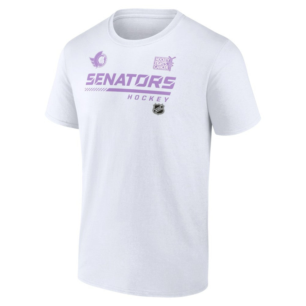 Ottawa Senators NHL Hockey Fights Cancer T-Shirt - White - NHL