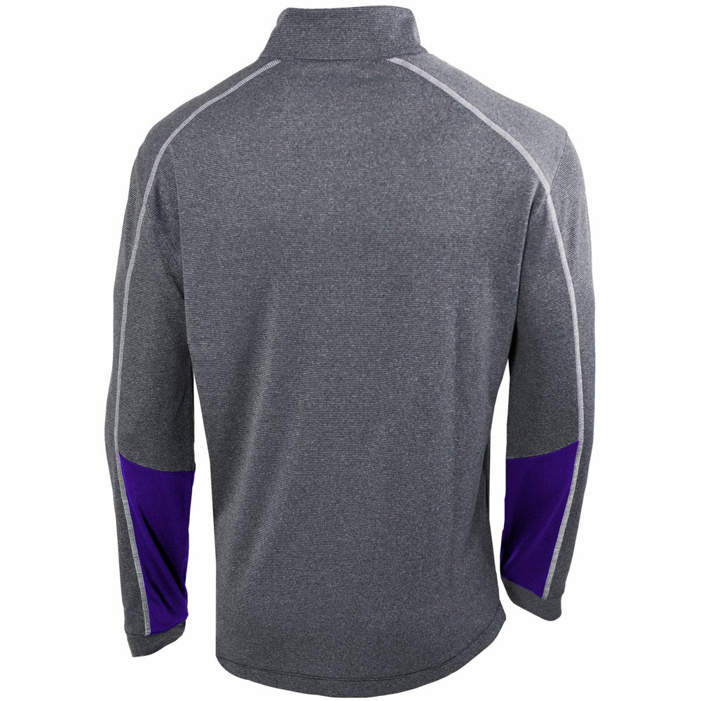 Phoenix Suns Omni-Wick Shotgun 2.0 Quarter-Zip Pullover Top Heathered Gray/Purple - NBA