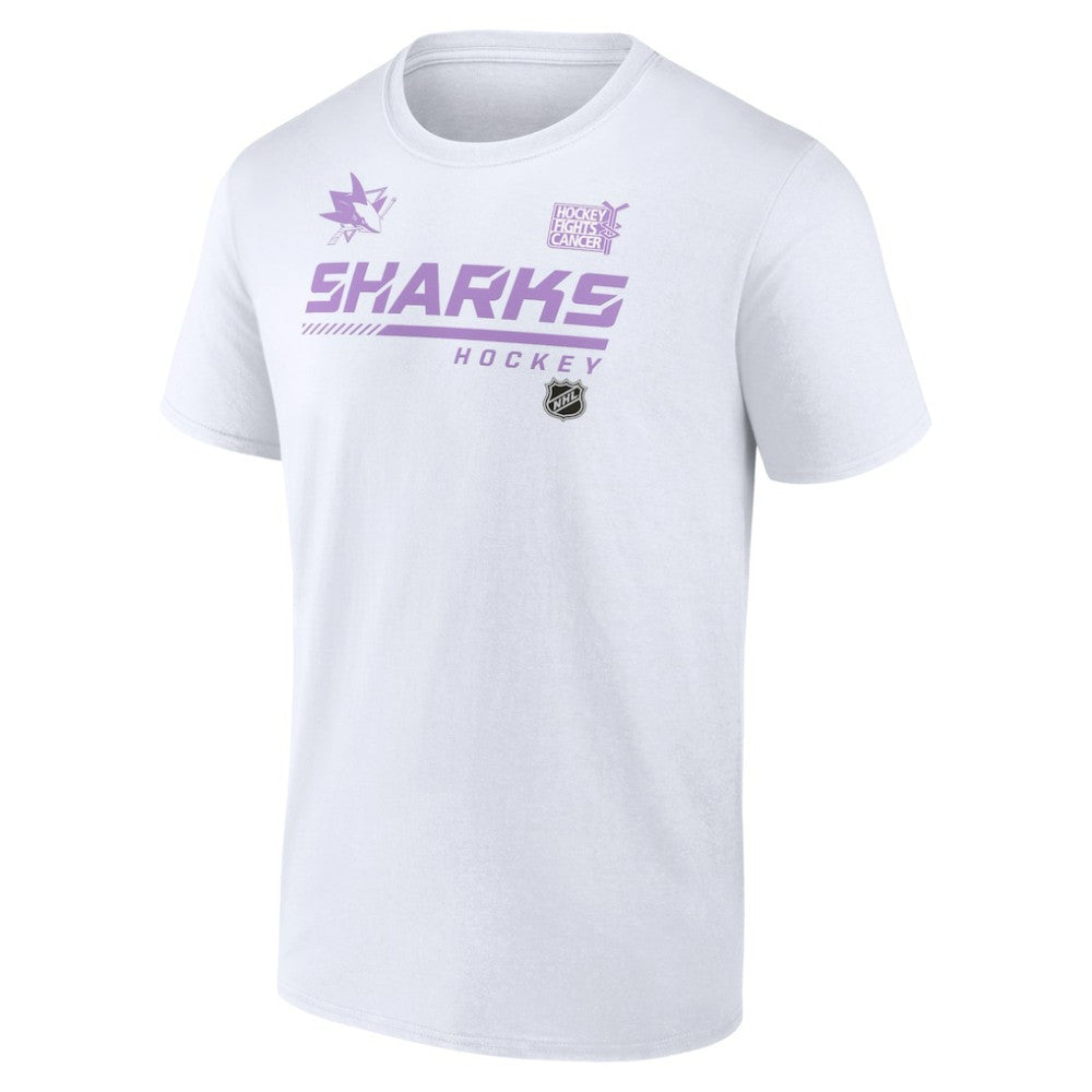 San Jose Sharks NHL Hockey Fights Cancer T-Shirt - White - NHL