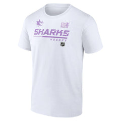 San Jose Sharks NHL Hockey Fights Cancer T-Shirt - White - NHL