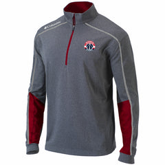 Washington Wizards Omni-Wick Shotgun 2.0 Quarter-Zip Pullover Top Heathered Gray/Red - NBA