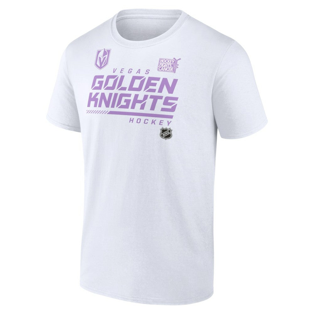 Vegas Golden Knights NHL Hockey Fights Cancer T-Shirt - White - NHL