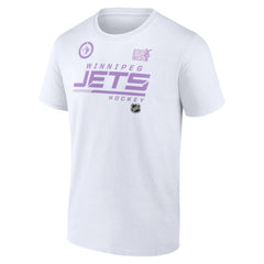 Winnipeg Jets NHL Hockey Fights Cancer T-Shirt - White - NHL