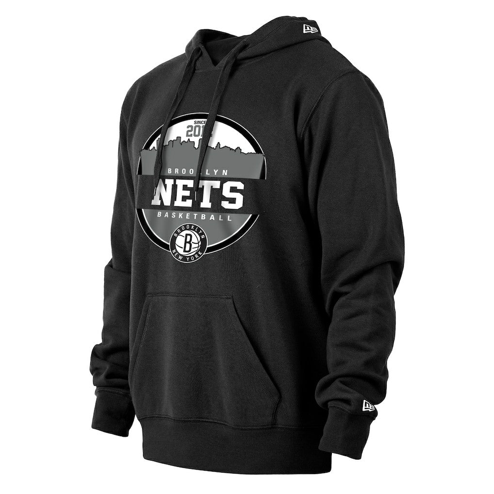 Brooklyn Nets Localized Pullover Hoodie Black - NBA