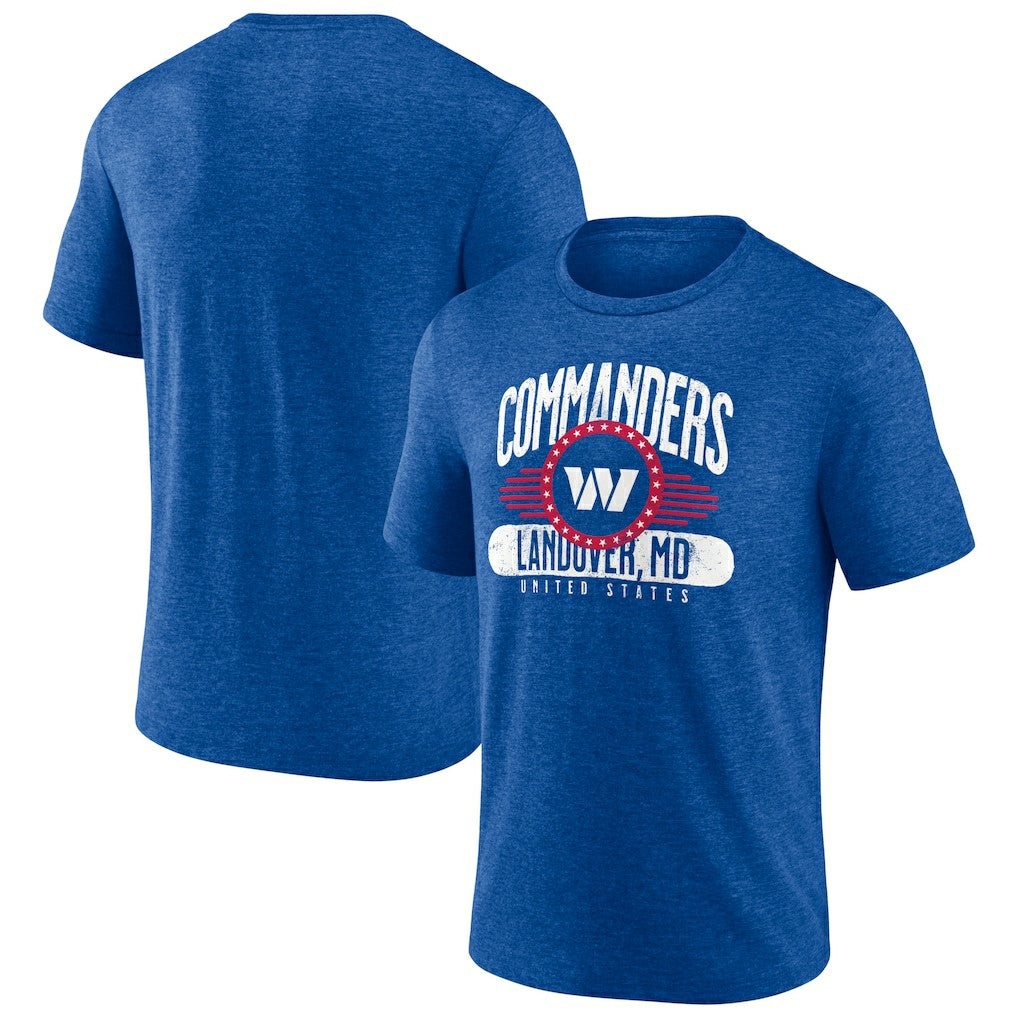 Washington Commanders Badge of Honor Tri-Blend T-Shirt Royal | NFL