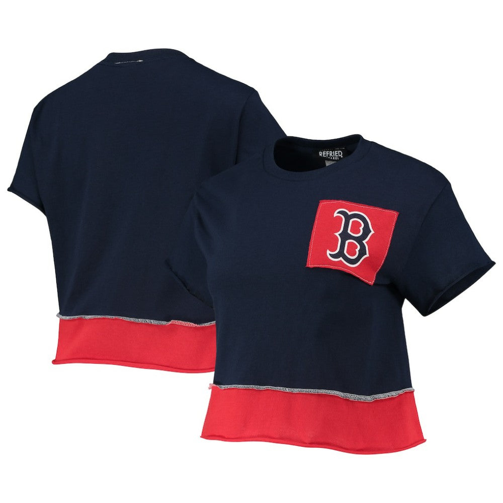 Boston Red Sox Refried Apparel Women's Cropped T-Shirt - MLB