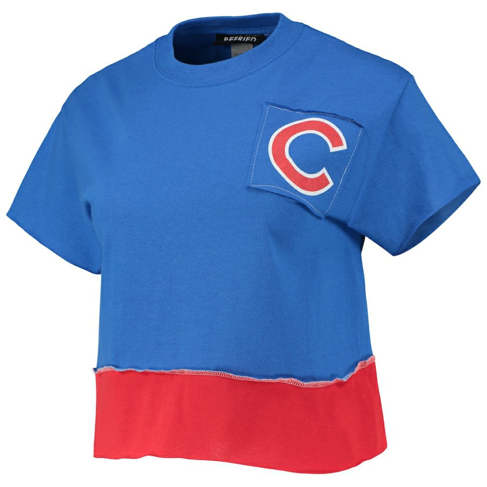 Chicago Cubs Refried Apparel Women's Cropped T-Shirt - MLB