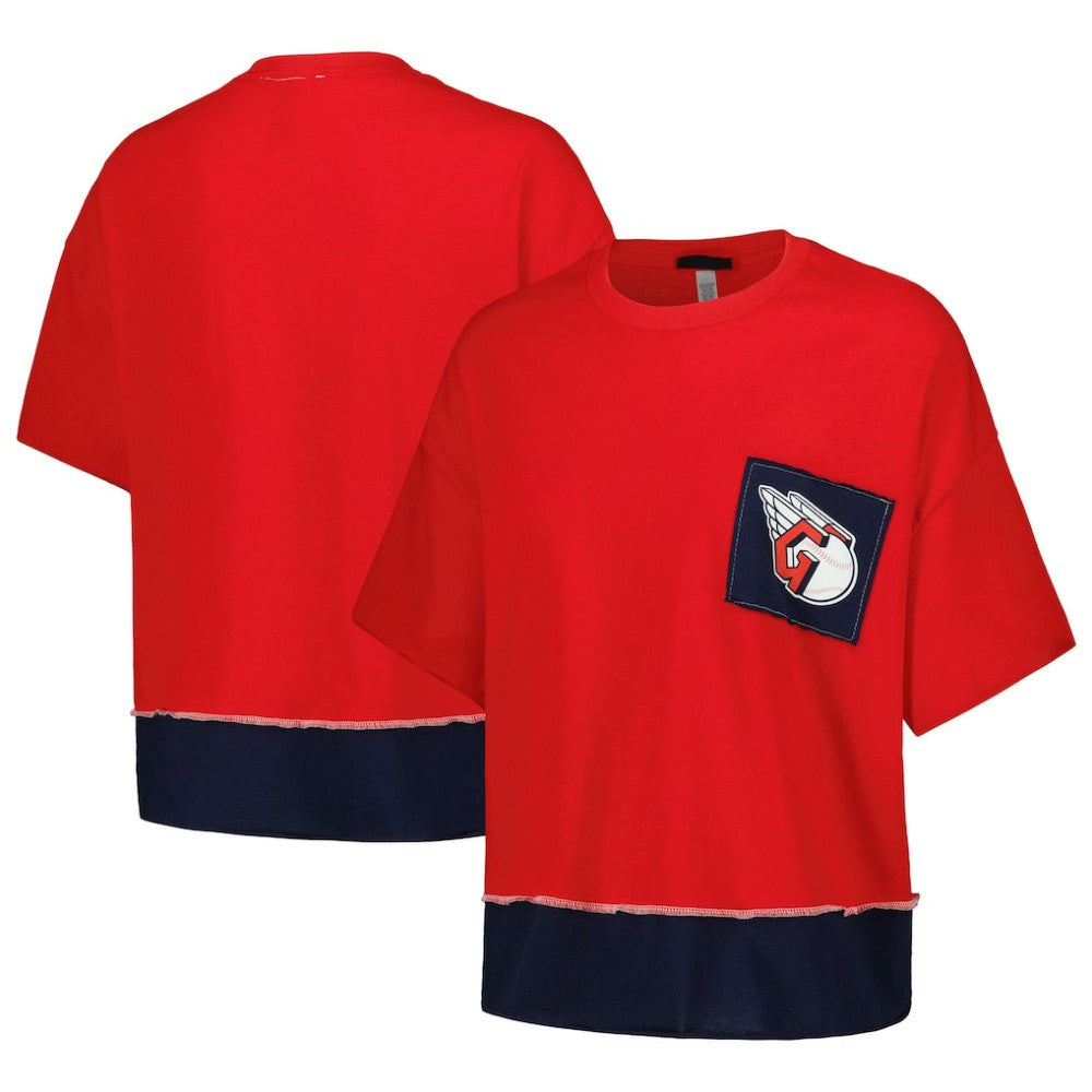 Cleveland Guardians Refried Apparel Women's Cropped T-Shirt - MLB