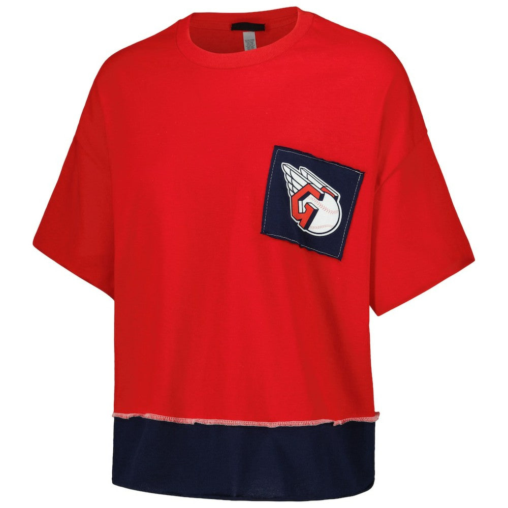 Cleveland Guardians Refried Apparel Women's Cropped T-Shirt - MLB