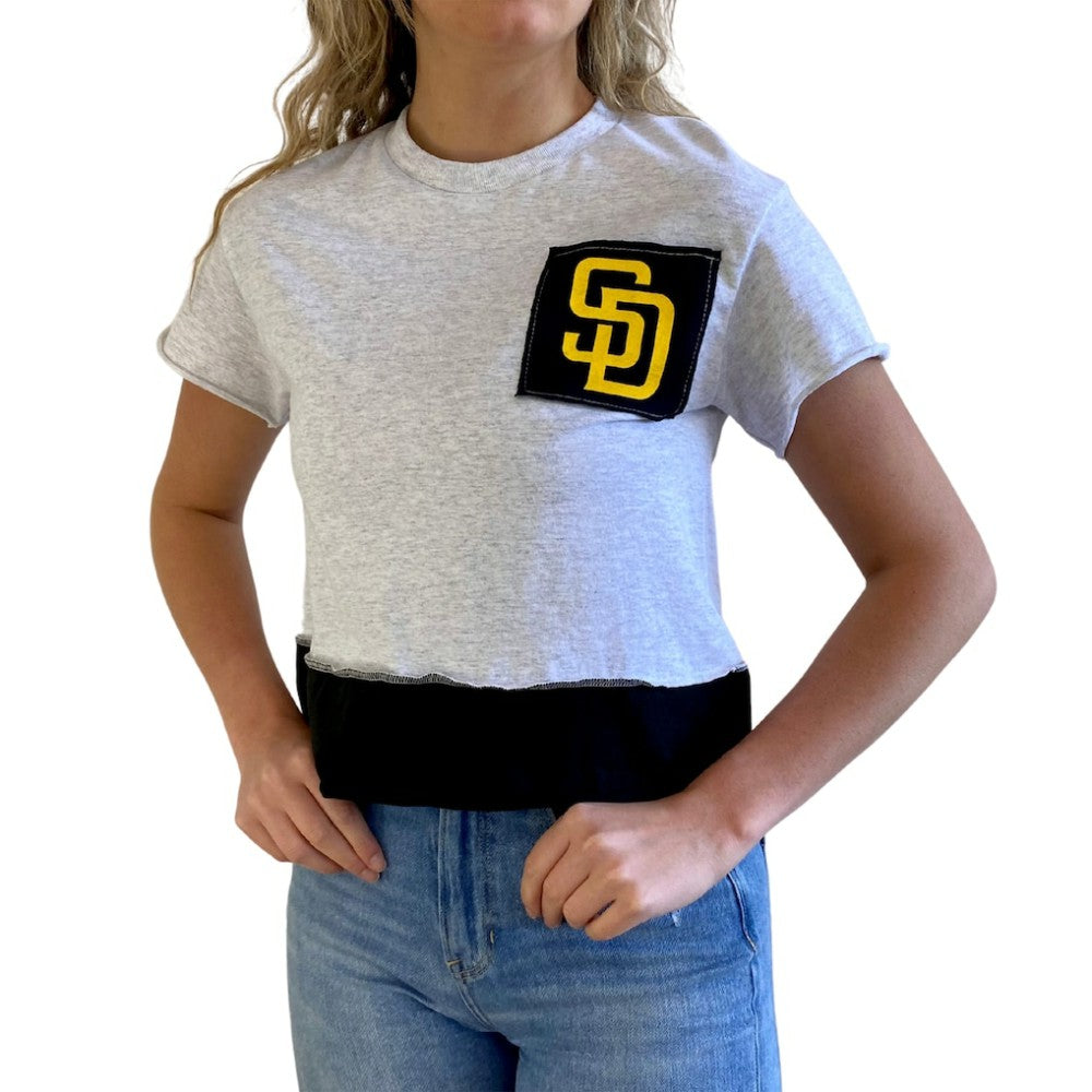 San Diego Padres Refried Apparel Women's Cropped T-Shirt - MLB