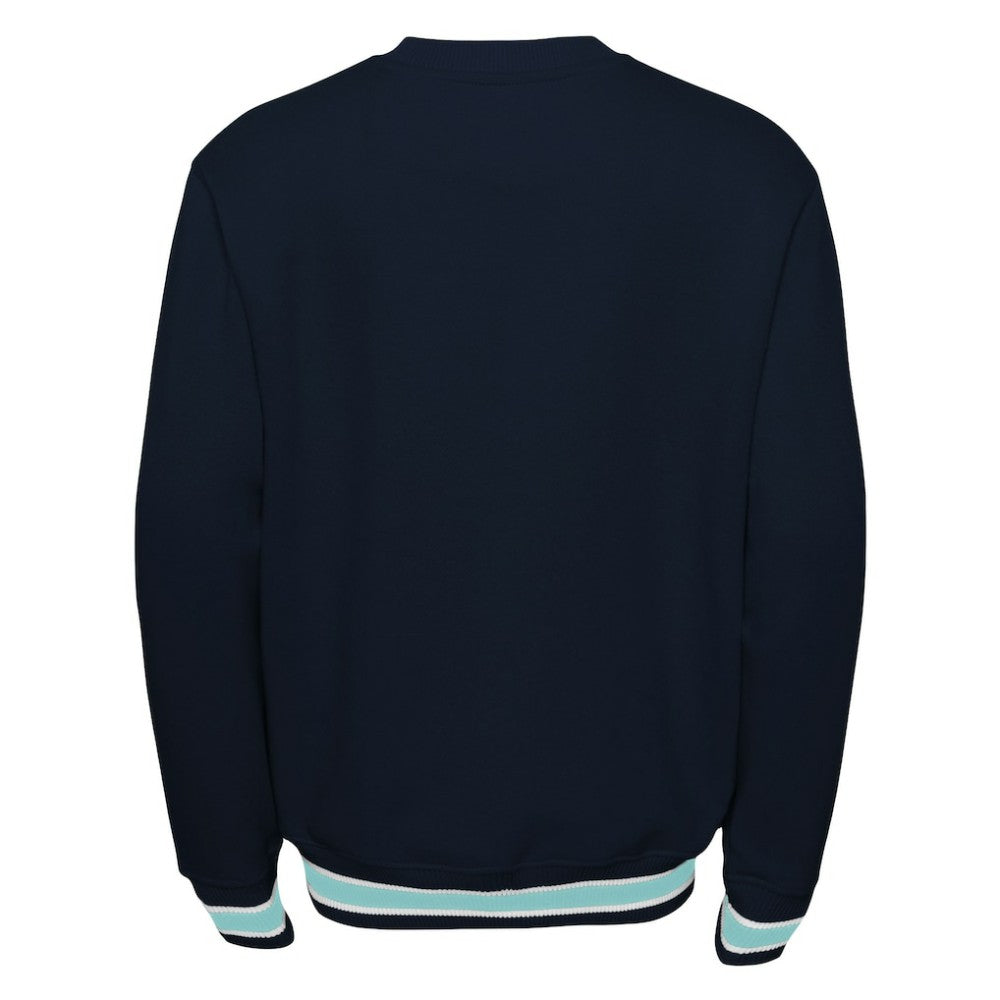 Seattle Kraken Youth Classic Blueliner Pullover Sweatshirt - Deep Sea Blue - NHL