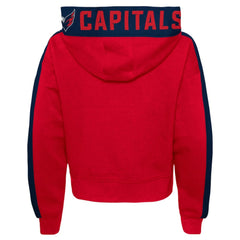 Washington Capitals Girls Youth Record Setter Pullover Hoodie - Red - NHL
