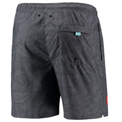 Cleveland Browns Naples Layered Leaves Swim Trunks Black | Tommy Bahama