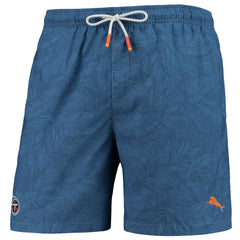 Tennessee Titans Naples Layered Leaves Swim Trunks Navy | Tommy Bahama