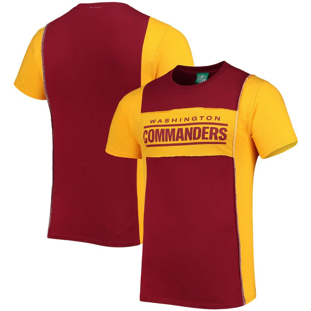 Washington Commanders Refried Apparel Split Side T-Shirt Burgundy | NFL