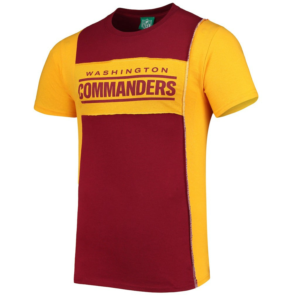 Washington Commanders Refried Apparel Split Side T-Shirt Burgundy | NFL