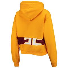 Washington Commanders Refried Apparel Women's Cropped Pullover Hoodie Gold | NFL