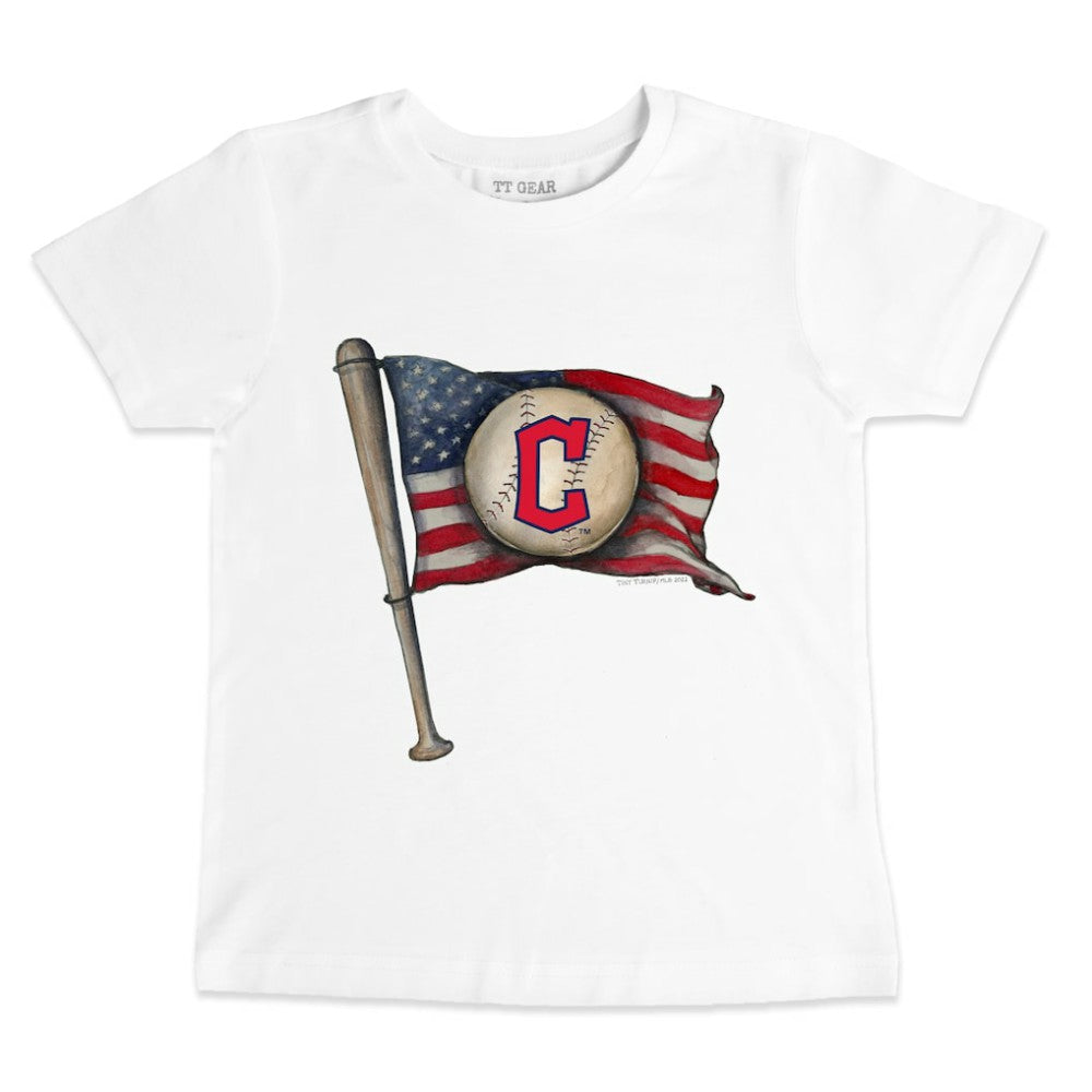 Cleveland Guardians Tiny Turnip Youth Baseball Flag T-Shirt - MLB