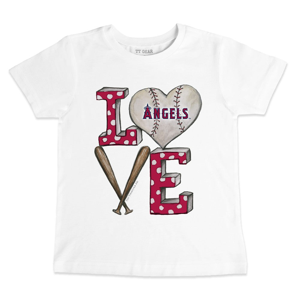 Los Angeles Angels Tiny Turnip Youth Baseball Love T-Shirt - MLB
