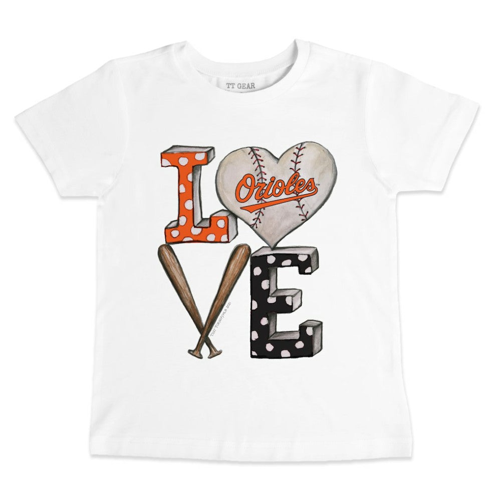Baltimore Orioles Tiny Turnip Youth Baseball Love T-Shirt - MLB