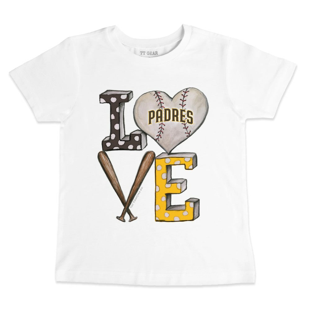 San Diego Padres Tiny Turnip Youth Baseball Love T-Shirt - MLB