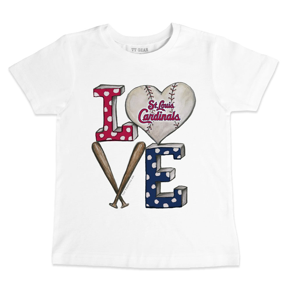 St. Louis Cardinals Tiny Turnip Youth Baseball Love T-Shirt - MLB