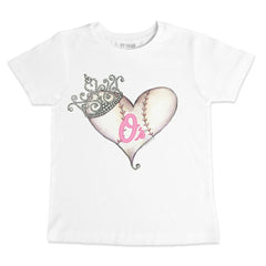 Baltimore Orioles Tiny Turnip Youth Baseball Tiara Heart T-Shirt - MLB