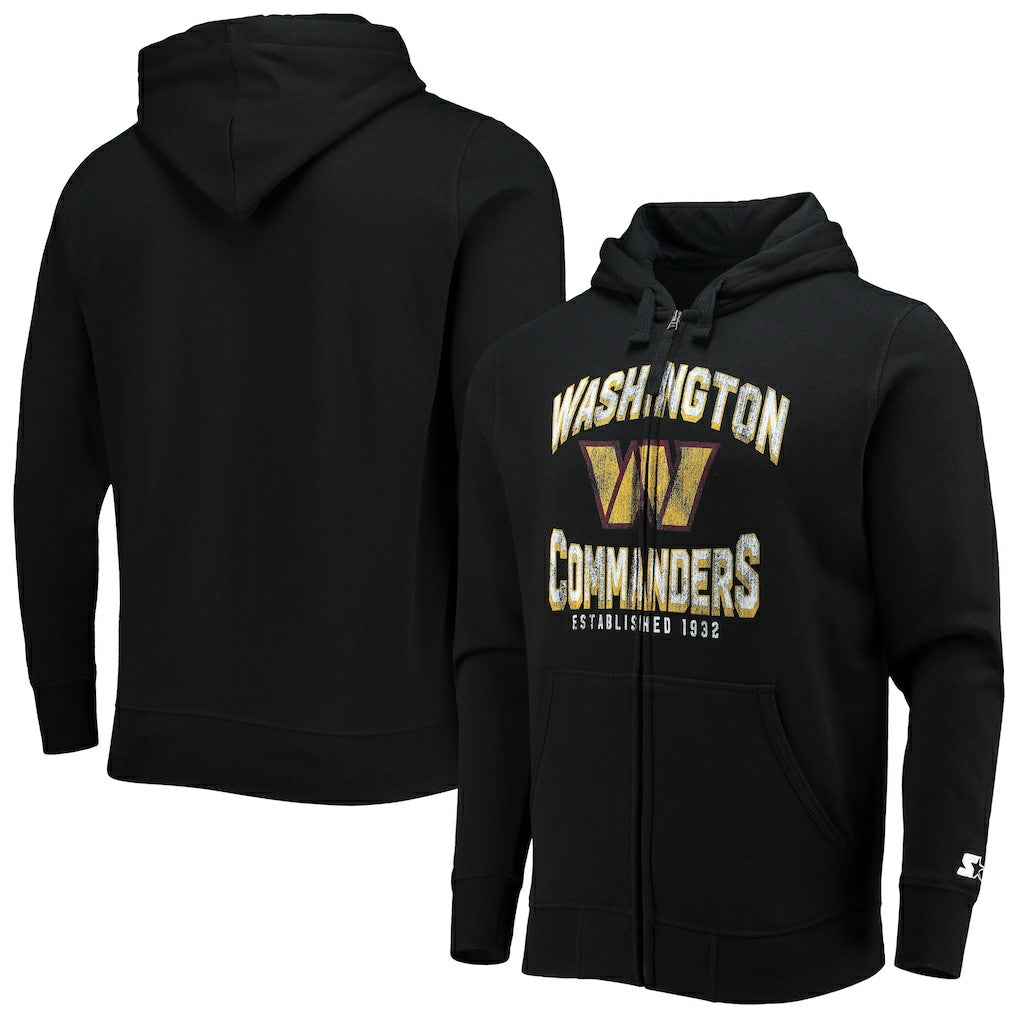 Washington Commanders Starter Post-Season Full-Zip Hoodie Black | NFL