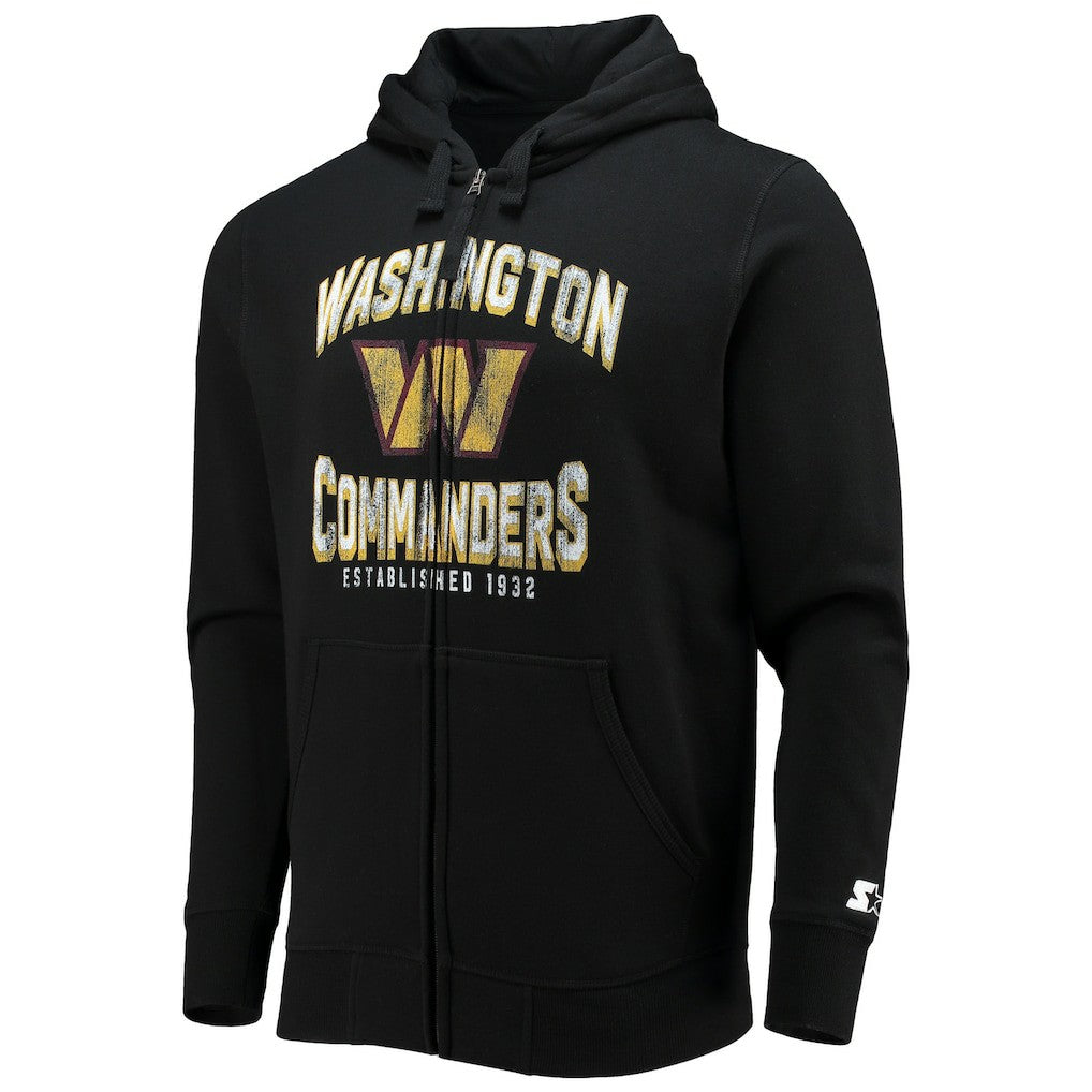 Washington Commanders Starter Post-Season Full-Zip Hoodie Black | NFL