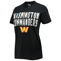 Washington Commanders G-III 4Her by Carl Banks Women's Endzone T-Shirt Black | NFL