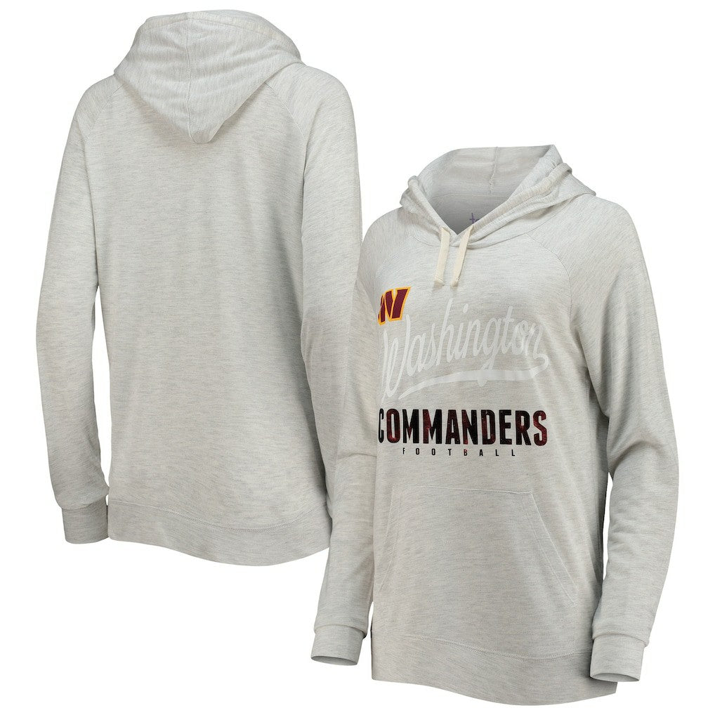 Washington Commanders Touch Women's Pre-Game Raglan Pullover Hoodie Oatmeal | NFL